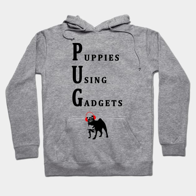 PUPPIES USING GADGETS Hoodie by candaten